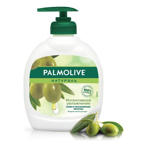 Туалетное мыло жидкое Palmolive Naturel увлажняющее для рук олива-молочко 300 мл