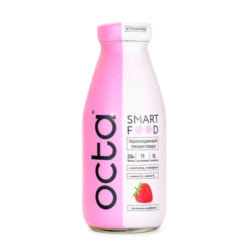 Напиток молочный Octa Клубника 2,5% бзмж 330 мл