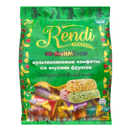 Конфеты мультизлаковые Rendi Fruit mix 400 г - купить с доставкой на ...