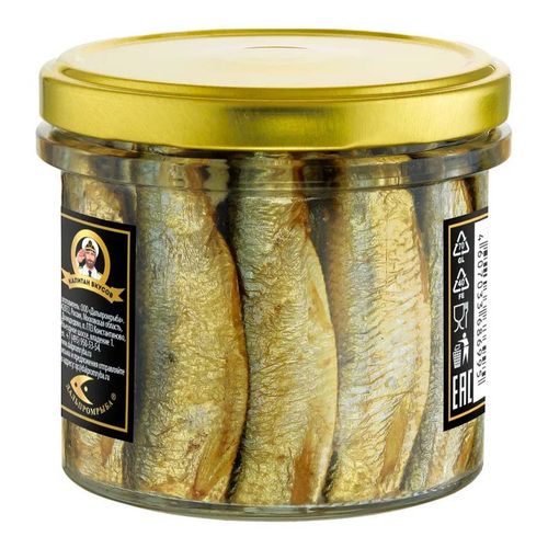 Шпроты КАПИТАН ВКУСОВ в масле, из балтийской кильки, 250 г - 4 шт. - купить с до