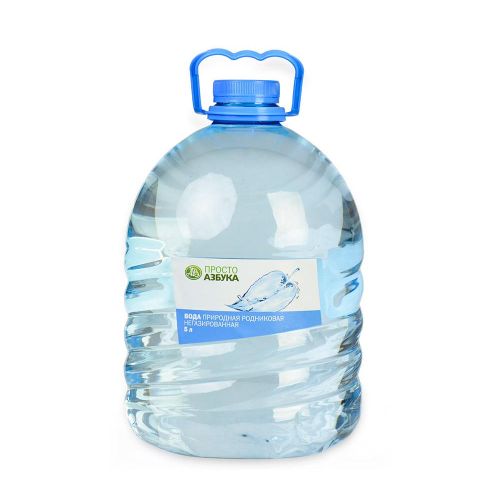 Вода природная родниковая питьевая Просто Азбука негазированная 5 л