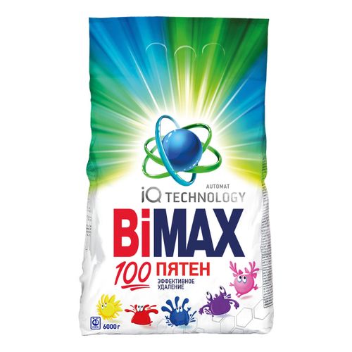 Стиральный порошок Bimax 100 пятен для всех видов тканей 6 кг