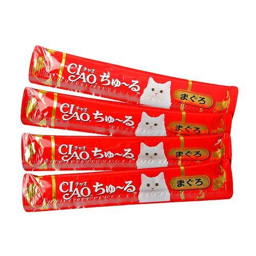Лакомство для кошек CIAO Желтоперый тунец Inaba Shyokuhin. Co. Ltd 56г Япония