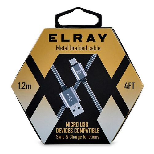 Кабель Elray USB 2.0 MicroUSB 1,2 м