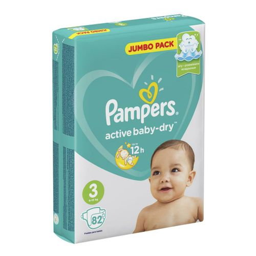 Подгузники Pampers Active Baby-Dry 3 (6-10 кг) 82 шт