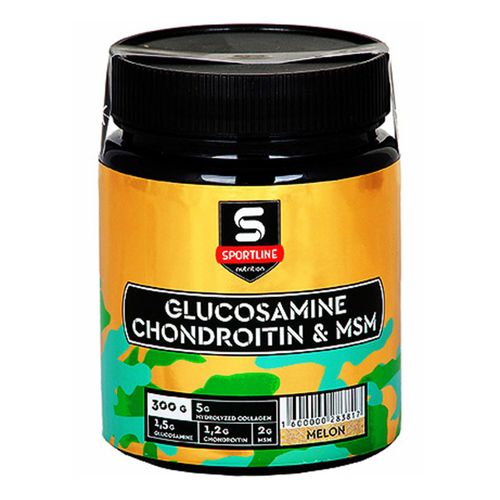 Sportline Nutrition Глюкозамин Хондроитин МСМ тропик порошок 300 г ...