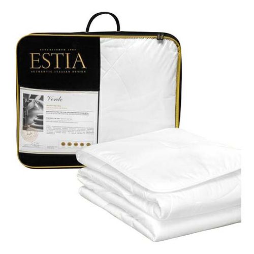 Одеяло Estia Верде 200 х 210 см хлопок всесезонное белый