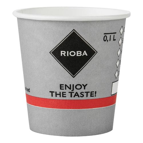 Стаканы одноразовые Rioba для кофе бумажные 100 мл 80 шт
