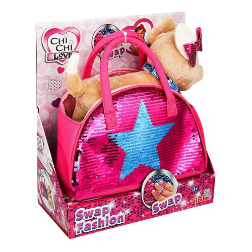 Мягкая игрушка Собачка Блестящая мода с сумочкой Chi Chi Love 20 см