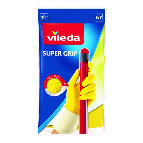 Перчатки с хлопком Vileda Super Grip S