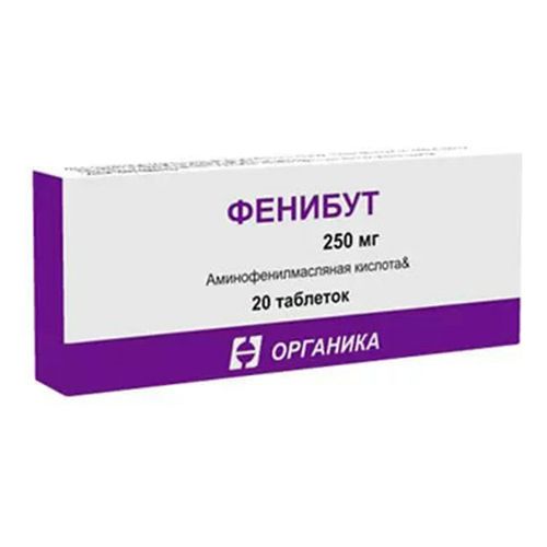 Фенибут таблетки 250 мг 20 шт - купить с доставкой на дом в СберМаркет