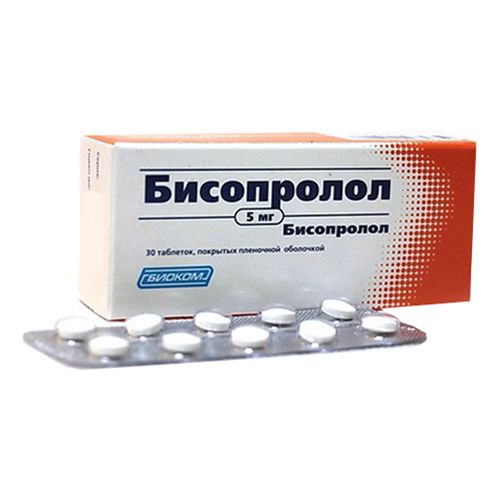Бисопролол-Биоком таблетки 5 мг 50 шт - купить с самовывозом в СберМаркет