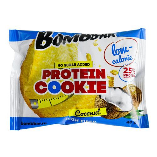 Печенье BombBar Кокос протеиновое 40 г