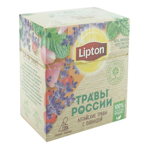Травяной чай Lipton Травы России алтайские травы с лавандой в пирамидках 1 г х 20 шт