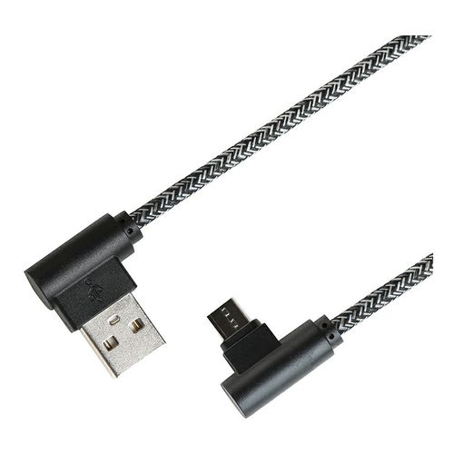 Кабель для зарядки и передачи данных Gal 2625 USB-micro USB угловой синий 1 м