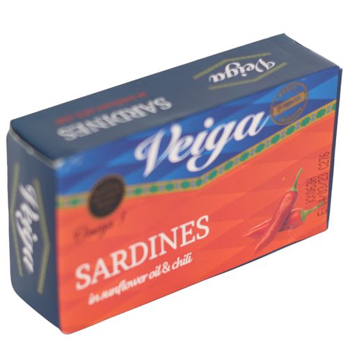 Сардина Veiga в подсолнечном масле с перцем чили 125 г