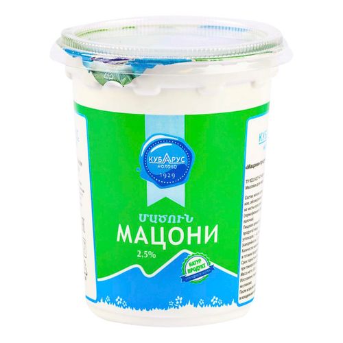 Мацони Кубарус-молоко 2,5% БЗМЖ 450 мл