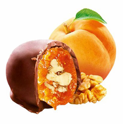 Конфеты Кремлина Минис курага в шоколаде с грецким орехом - купить с ...