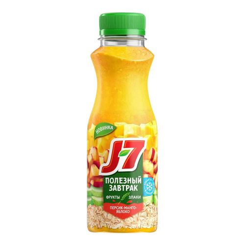 Напиток сокосодержащий J7 Полезный завтрак персик-манго-яблоко 300 мл