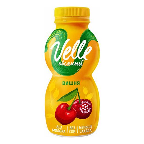 Растительный аналог йогурта Velle овсяный вишня 0,4% 250 мл