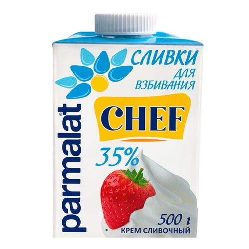 Сливки Parmalat Chef для взбивания ультрапастеризованные 35% БЗМЖ 500 мл