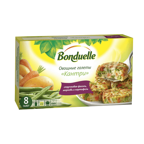 Галеты овощные Bonduelle Кантри замороженные 300 г