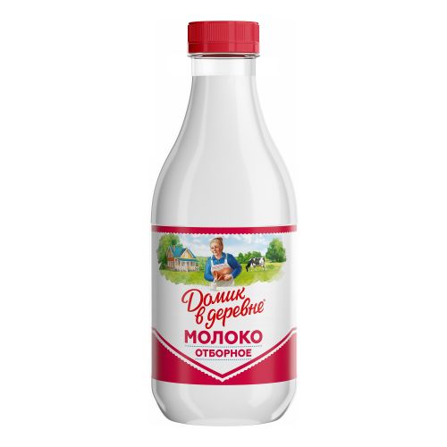 Молоко 3,7% пастеризованное 930 мл Домик в Деревне Отборное БЗМЖ