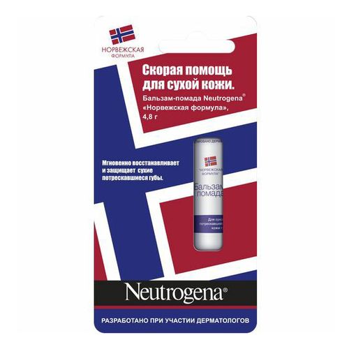 Бальзам-помада для губ Neutrogena Норвежская формула прозрачная 4,8 г