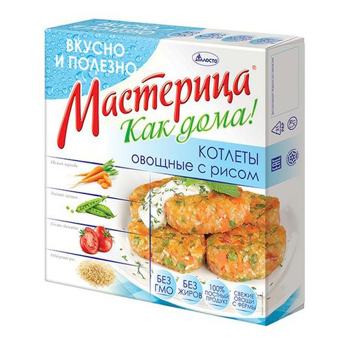 Котлеты Мастерица Как дома овощные с рисом замороженные 330 г