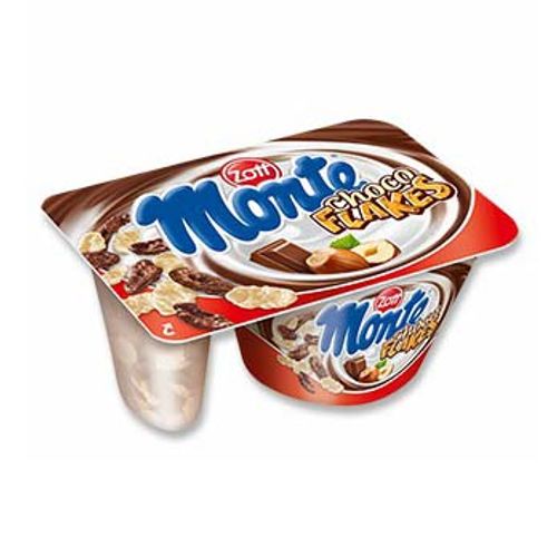Десерт Monte Choco Flakes молочный с хлопьями 125 г