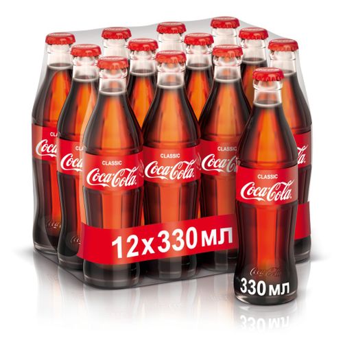 Газированный напиток Coca-Cola Classic 330 мл х 12 шт