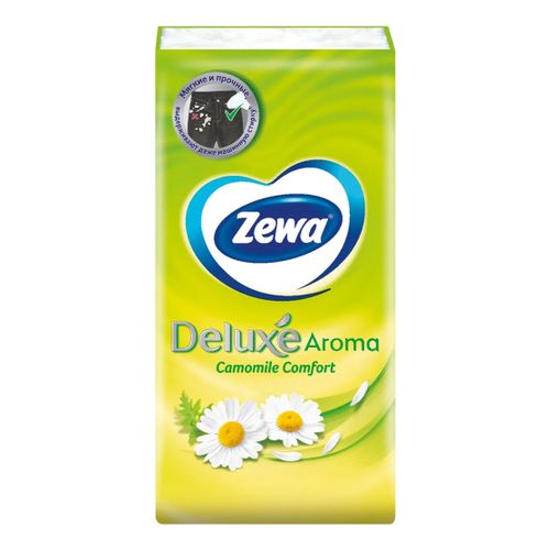 Платочки бумажные Zewa Deluxe Aroma Ромашка 3 слоя 10 шт