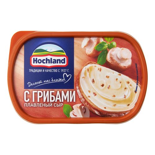 Сыр плавленый Hochland с грибами 55% БЗМЖ 400 г