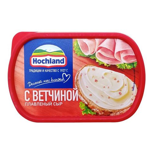 Сыр плавленый Hochland с ветчиной 55% БЗМЖ 400 г