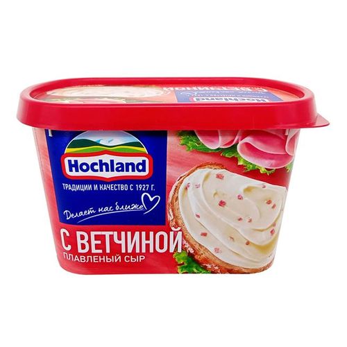 Сыр плавленый Hochland с ветчиной 55% БЗМЖ 400 г