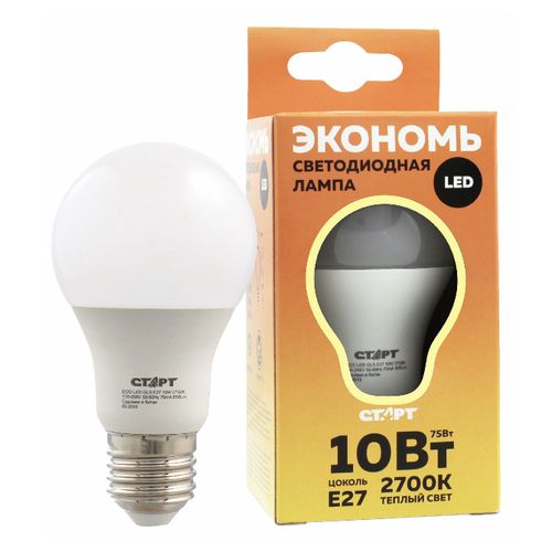 Лампа светодиодная Старт LED GLS Е27 10 Вт груша матовая