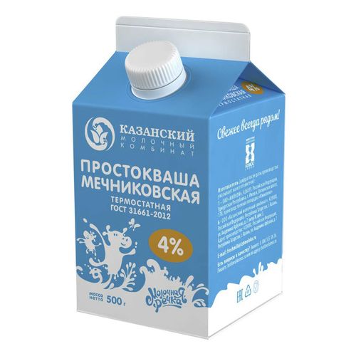 Простокваша Молочная Речка Мечниковская термостатная 4% 500 мл