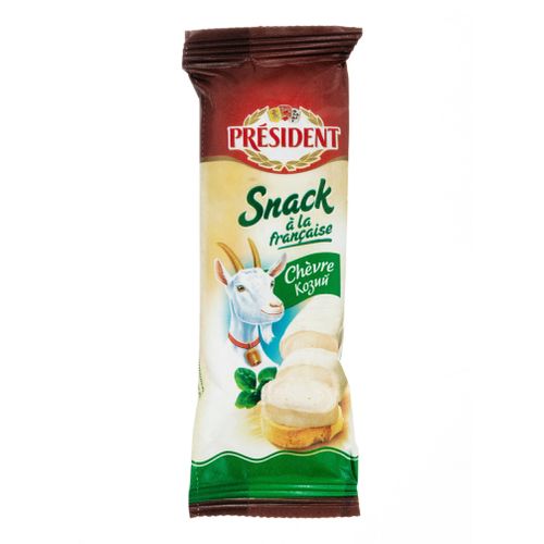 Сыр мягкий President Snack a la Francaise Козий с белой плесенью 50% БЗМЖ 90 г