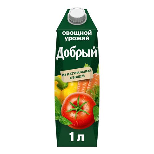 Нектар Добрый Овощной урожай концентрированный пастеризованный 1 л ...