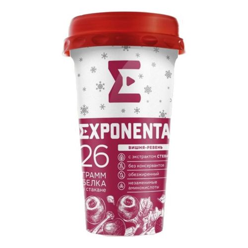Кисломолочный напиток Exponenta Active вишня-ревень 0% 250 мл