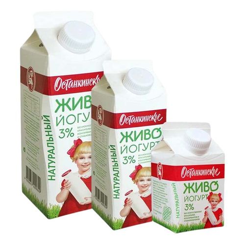 Йогурт питьевой Живо натуральный 3% БЗМЖ 200 г
