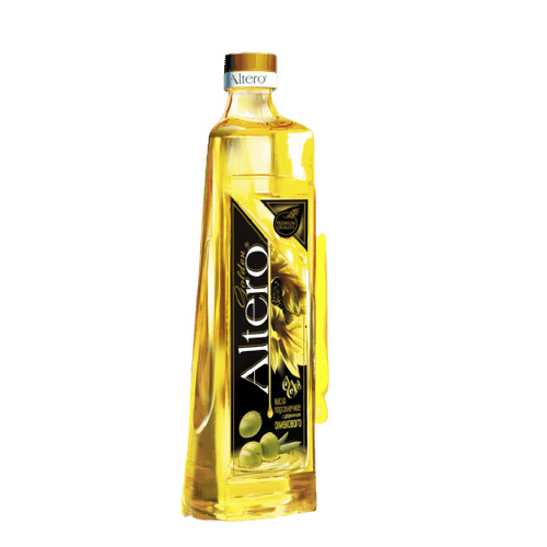 Подсолнечное масло Altero Golden с добавлением оливкового масла 810 мл
