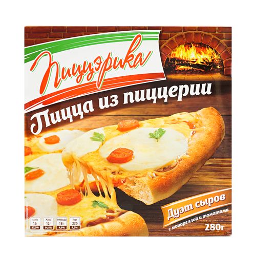 Пицца Пиццэриkа Дуэт сыров с моцареллой и томатами замороженная 280 г