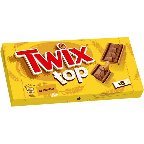 Печенье Twix Top песочное в молочном шоколаде 126 г