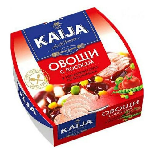 Овощи Kaija с лососем по-итальянски в томатном соусе 220 г