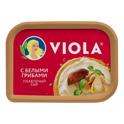 Сыр плавленый Viola с белыми грибами 60% БЗМЖ 200 г
