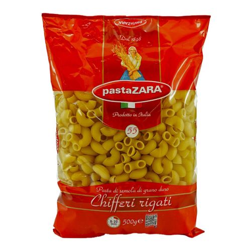Макаронные изделия Pasta Zara № 55 Chifferi rigati Рожки рифленые 500 г