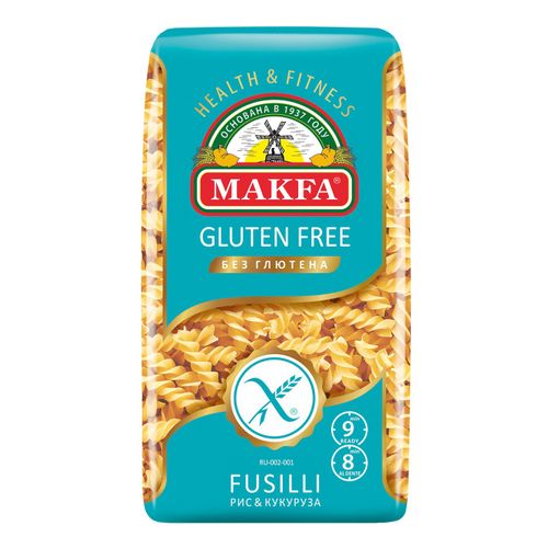 Макаронные изделия Makfa Gluten free Fusilli Спирали без глютена 300 г