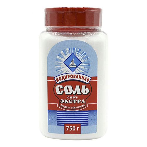 Соль ТДС пищевая экстра йодированная № 0 750 г