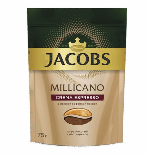 Кофе Jacobs Millicano Crema Espresso растворимый 75 г